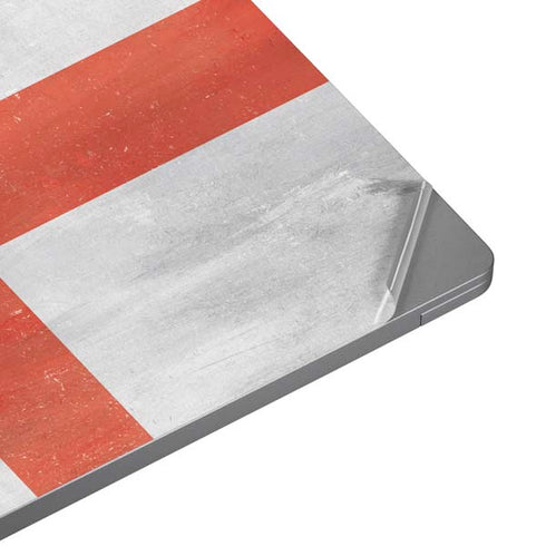 England Flag Distressed Laptop Skins